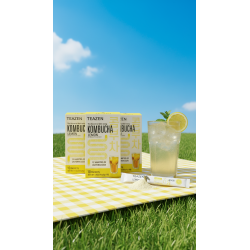 Pack 3× TEAZEN Zitrone Yuzu Kombucha – 30 probiotische Sticks