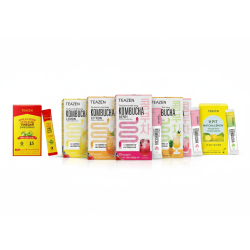 Pack Découverte TEAZEN – 7 saveurs de Kombucha, 70 sticks