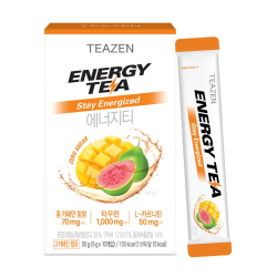 TEAZEN Energy Tea – Tropical Triple Boost, Sugar-Free