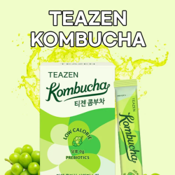 TEAZEN Kombucha Shine Muscat – Probiotischer Fermentierter Tee