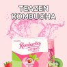 TEAZEN Strawberry Kiwi Kombucha – Probiotic Fermented Tea