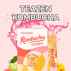 TEAZEN Kombucha Mangue Goyave – Thé Fermenté Probiotique