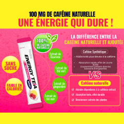 Boisson énergisante Boost au guarana Pack de 10 sachets en poudre Sans sucre faible en calories Teazen TZ-ENTBO