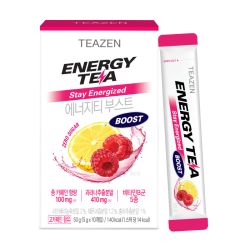 Bevanda energetica Boost al guaranà Confezione da 10 bustine in polvere Senza zucchero Teazen TZ-ENTBO