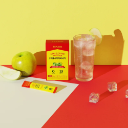 TEAZEN Vinaigre de Cidre de Pomme en Poudre – Détox & Digestion – 10 Sachets – Sans Sucre, Vegan, Faible en Calories – Boisson B