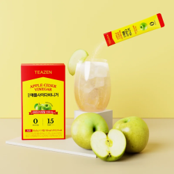 TEAZEN Vinaigre de Cidre de Pomme en Poudre – Détox & Digestion – 10 Sachets – Sans Sucre, Vegan, Faible en Calories – Boisson B