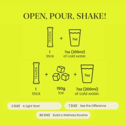 TEAZEN V Fit Matcha Citron – Boisson instantanée au thé vert – 10 sachets – Sans sucre, Vegan, Faible en calories – Mélange Japo