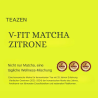 TEAZEN V Fit Matcha Citron – Boisson instantanée au thé vert – 10 sachets – Sans sucre, Vegan, Faible en calories – Mélange Japo