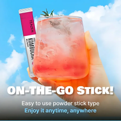 TEAZEN Kombucha Berry – Boisson instantanée au thé probiotique – 10 sachets – Sans sucre, Végan, Faible en calories