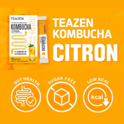 TEAZEN Lemon Yuzu Kombucha – Instant Probiotic Tea