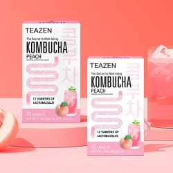 TEAZEN Kombucha Pesca – Tè Istantaneo Probiotico