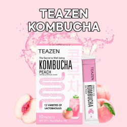 TEAZEN Perzik Kombucha – Instant Probiotische Thee