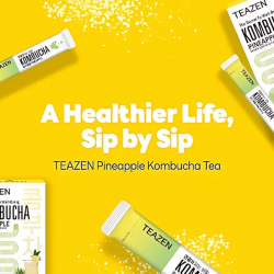 TEAZEN Kombucha Ananas – Thé Probiotique Instantané
